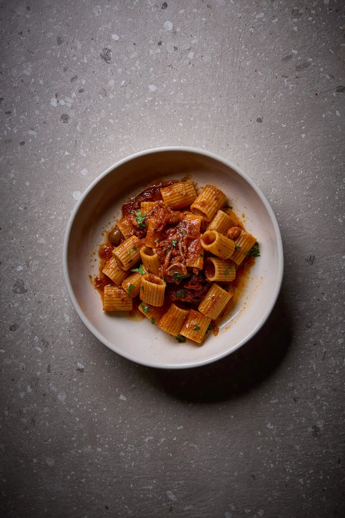 Rigatoni al ragù di moscardini – Flora Picena